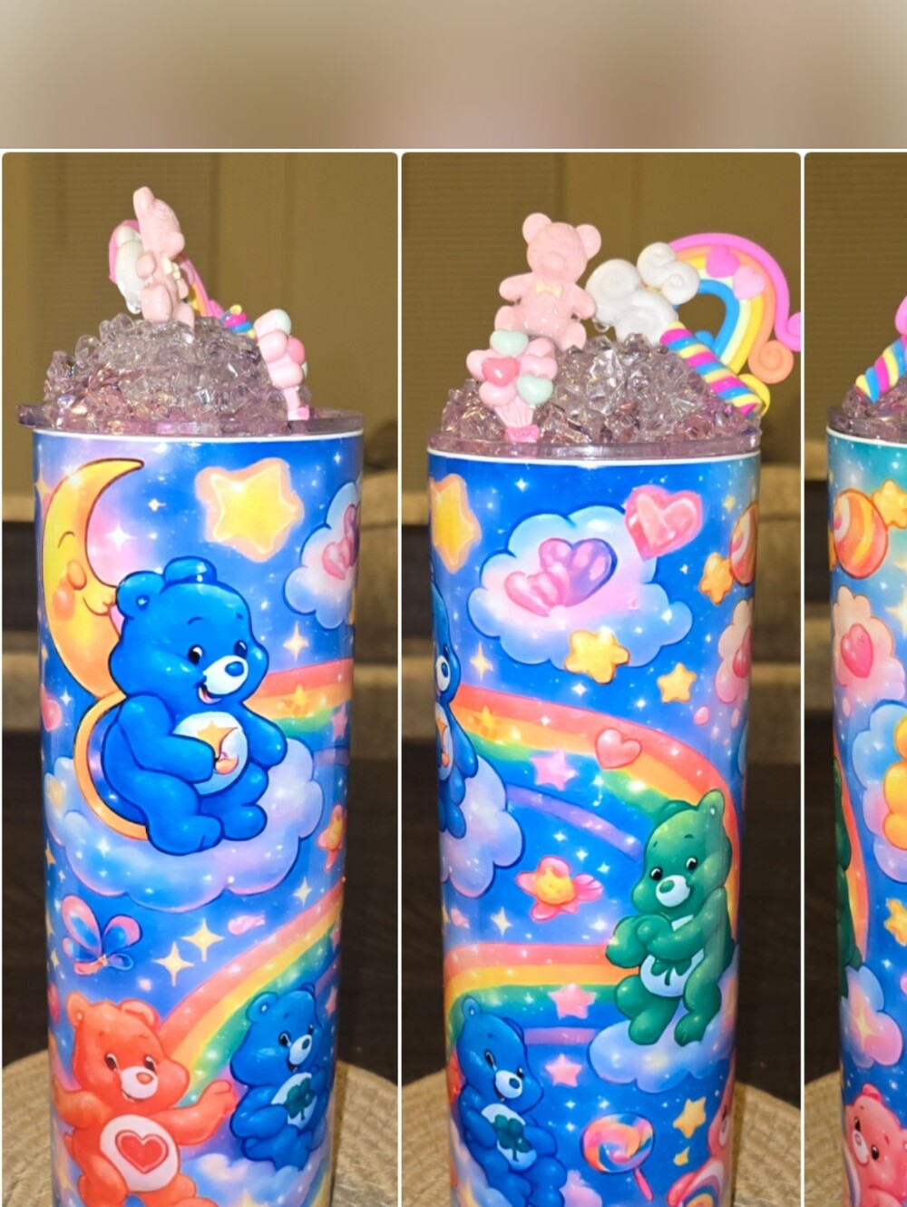 Care Bears Rainbow Stars Tumbler - Blue with Multicolor Accents